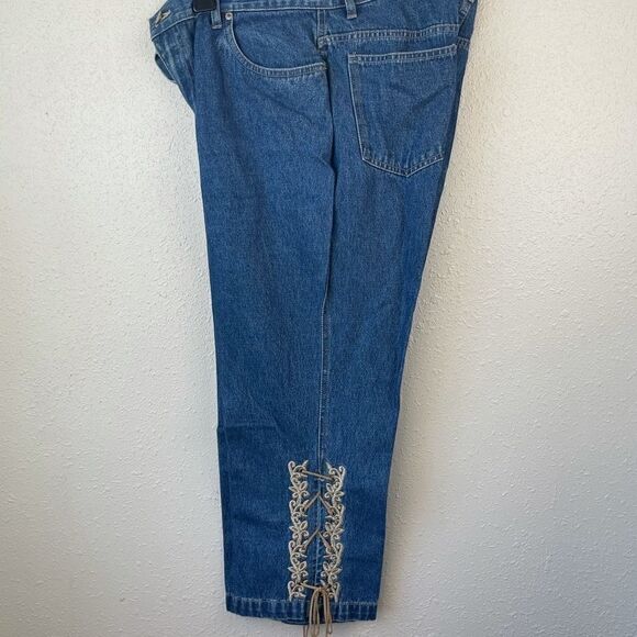 Bill Blass Cropped Denim Jeans Size 10 EUC - Picture 4 of 9